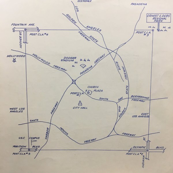 Map of Original Border of Los Angeles