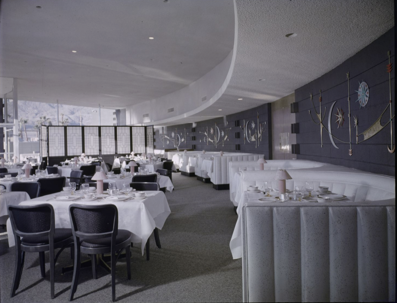 Photos of the Ocotillo Lodge's Candlewood Room, courtesy of the Huntington Library's Maynard Parker collection.